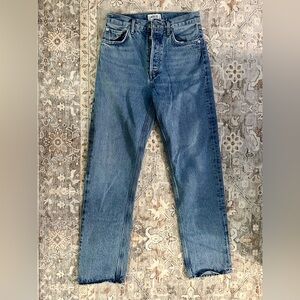 Agolde Women's High Rise Blue Jeans